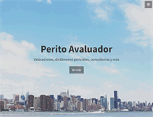 Tablet Screenshot of peritoavaluador.com